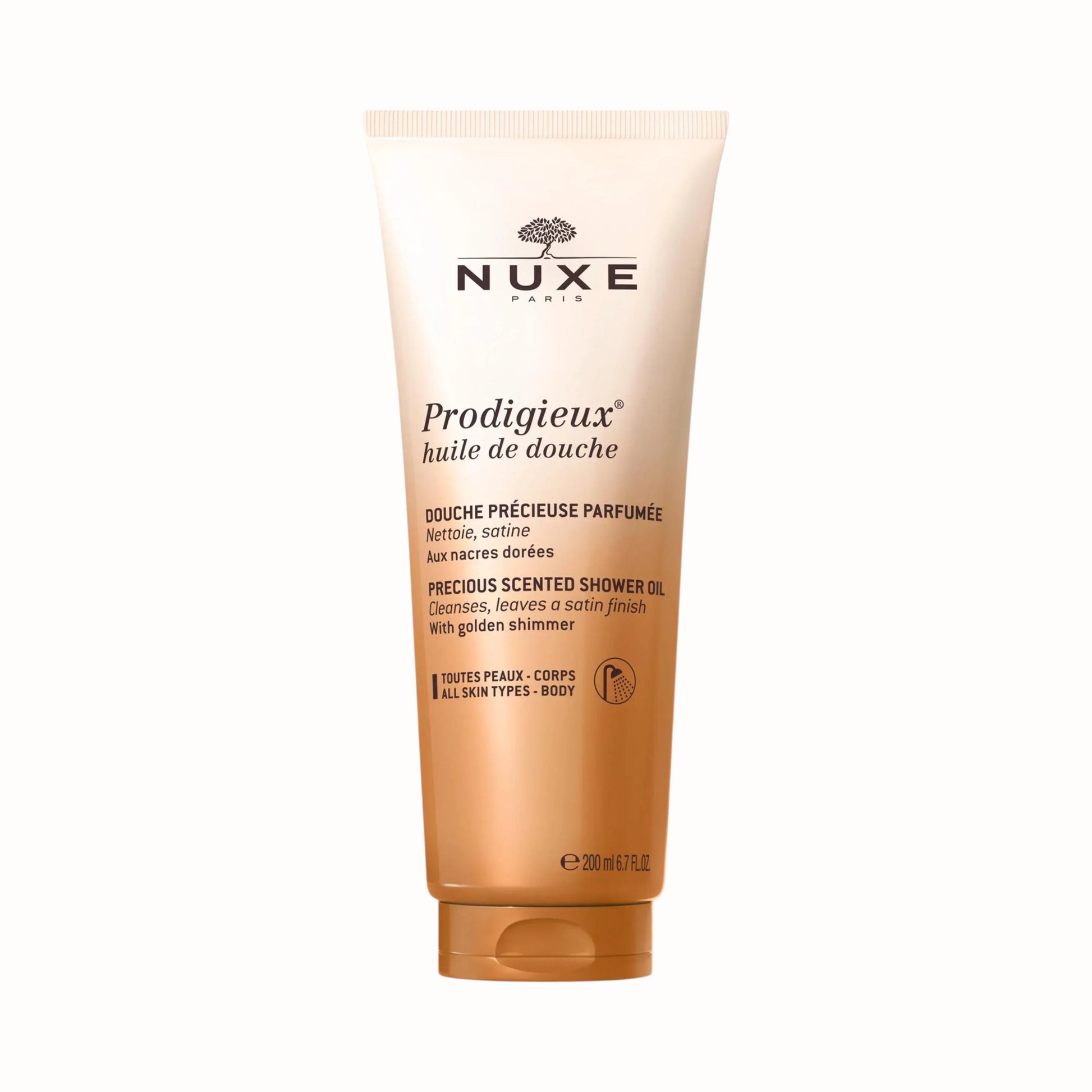 NUXE Prodigieux Precious Scented Shower Oil Moisturizer - DermLane
