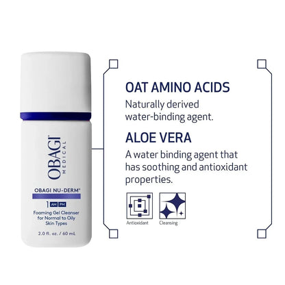 Obagi Nu-Derm Foaming Gel AM/PM #1 - DermLane
