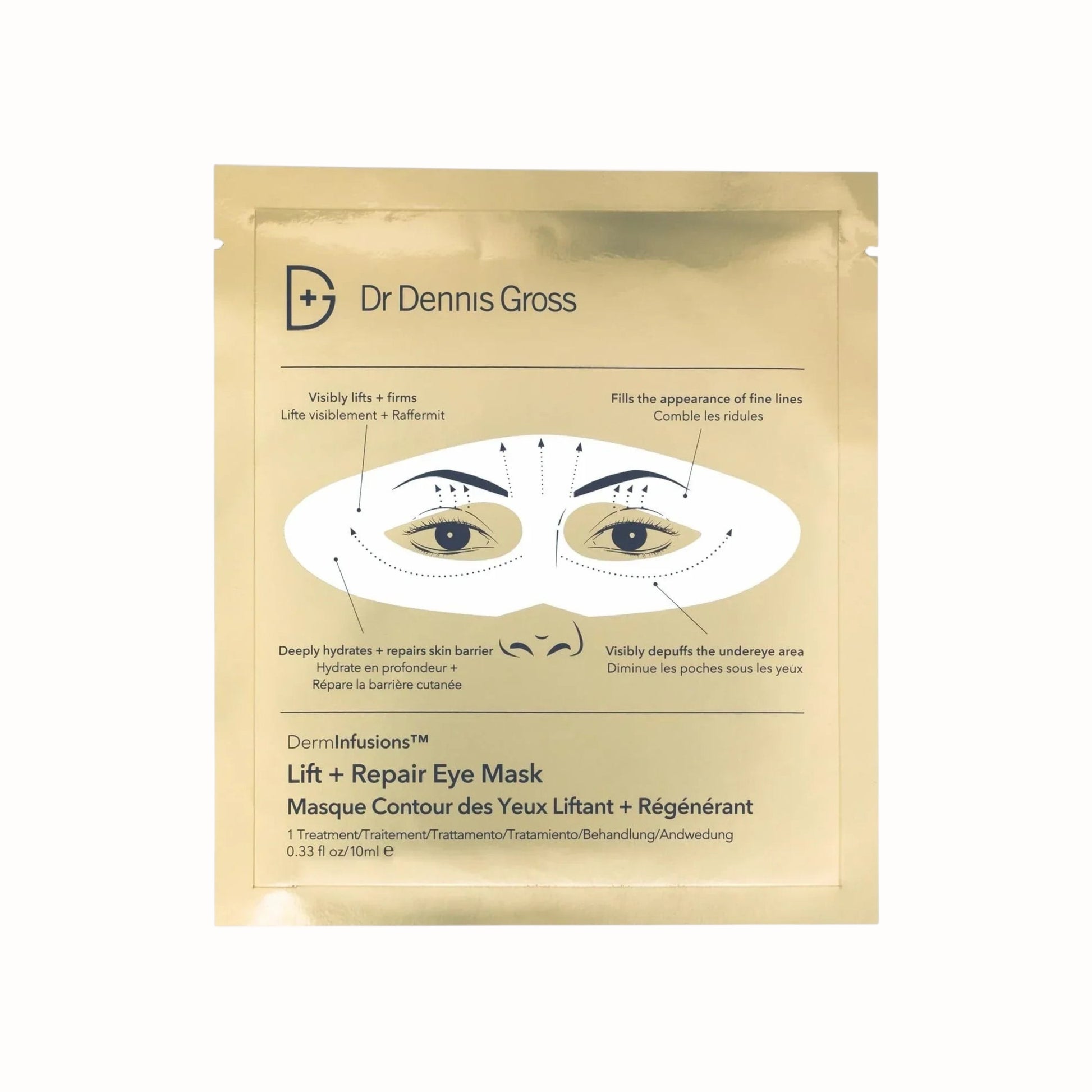 Dr. Dennis Gross DermInfusions Lift + Repair Eye Mask - DermLane