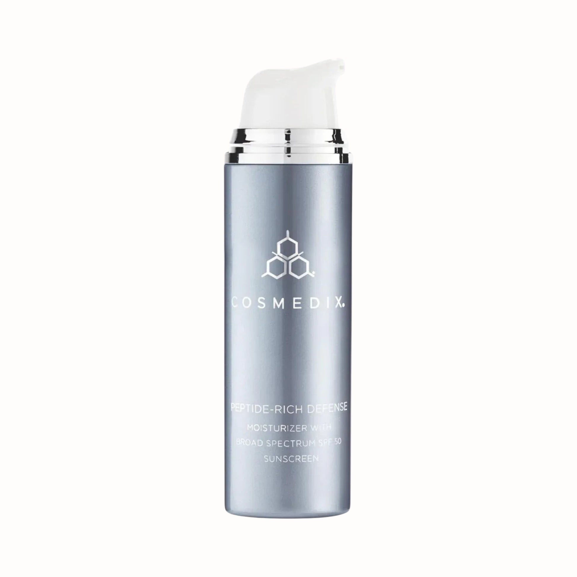 Cosmedix Peptide Rich Defense Moisturizer with Broad Spectrum SPF 50 Sunscreen - DermLane