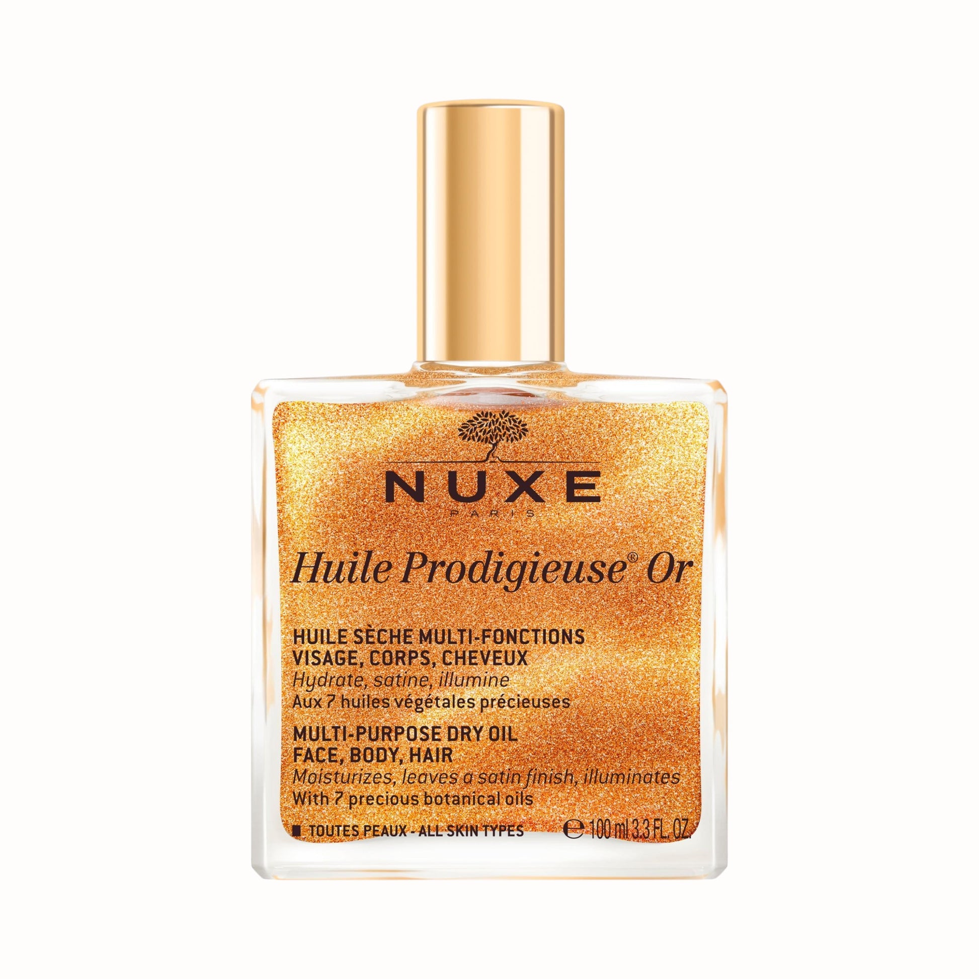 NUXE Huile Prodigieuse Shimmer Multi-Purpose Dry Oil for Radiant Glow - DermLane