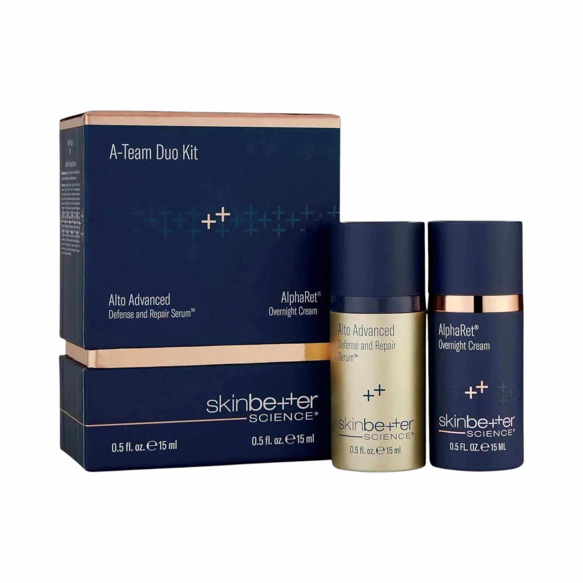 Skinbetter A-Team Duo - AlphaRet Overnight Cream + Alto Advanced Defense Serum - DermLane
